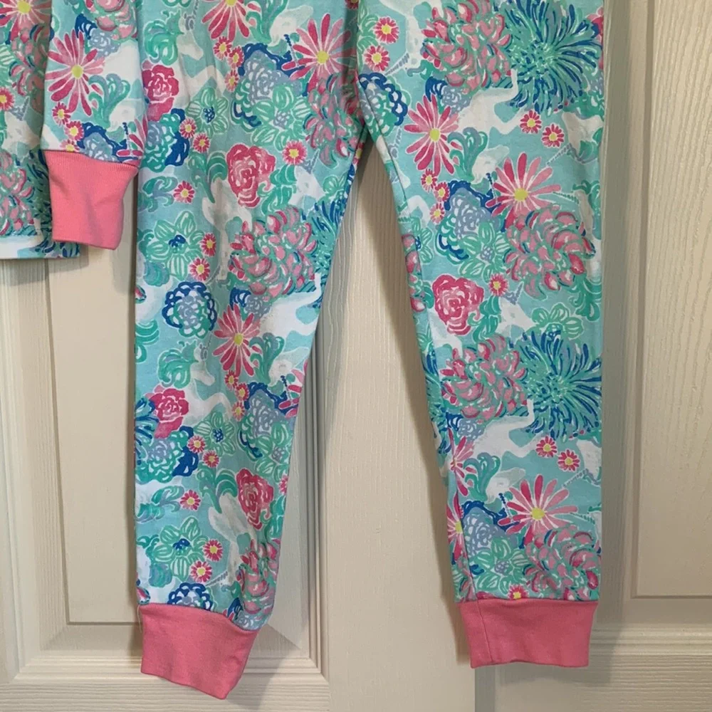 Pottery Barn Kids X Lilly Pulitzer Unicorn Pajama Set - Picture 5 of 8